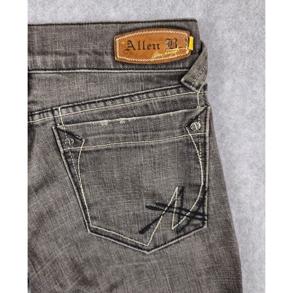 Allen B. by Allen Schwartz Jeans Womens Size 27 Cropped Gray Wash Cuffed Hem - Picture 9 of 16